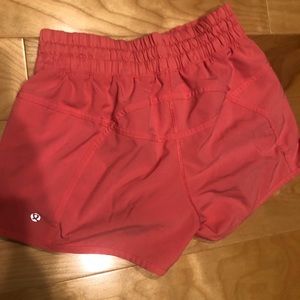 Lululemon pink Tracker short